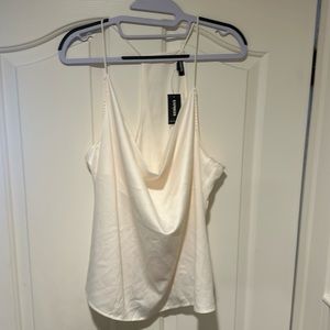 Cream Silk Tank